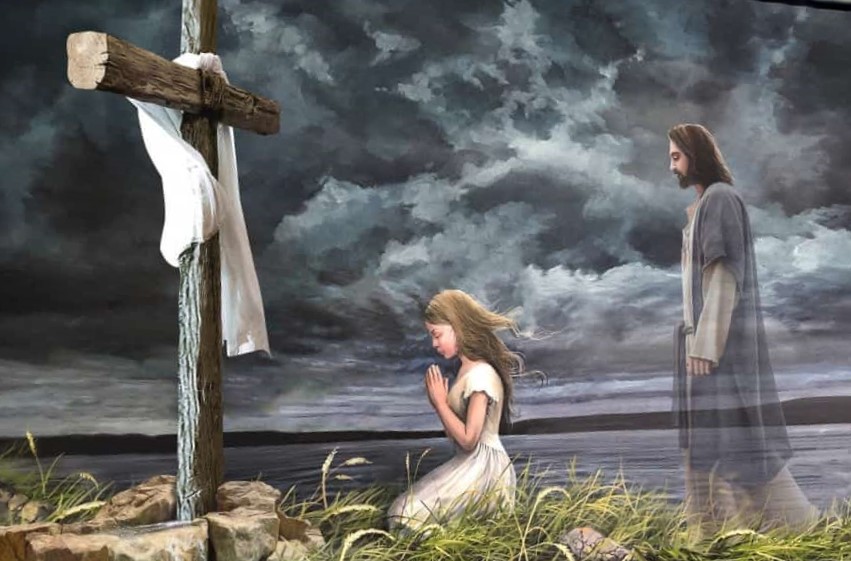 Christ-Cross & Girl Praying (2)